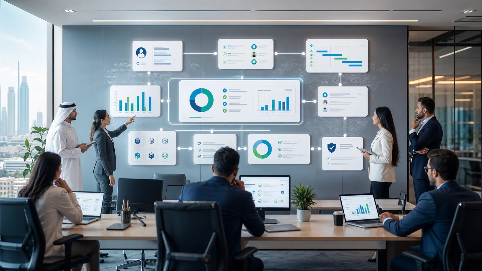 All-in-one CRM and ERP-style business software dashboard for growing companies