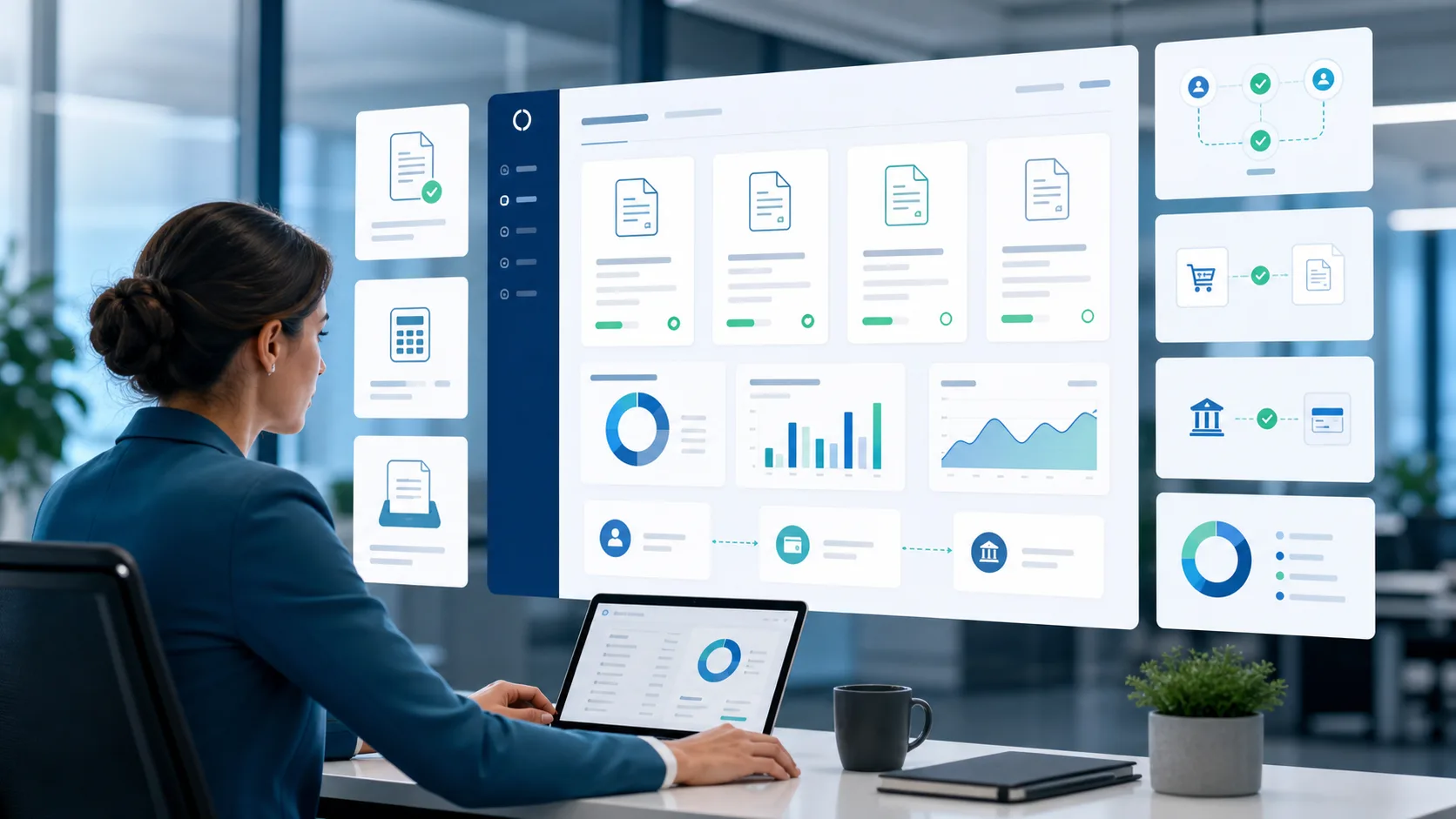 E-invoicing ready system with structured invoice workflow