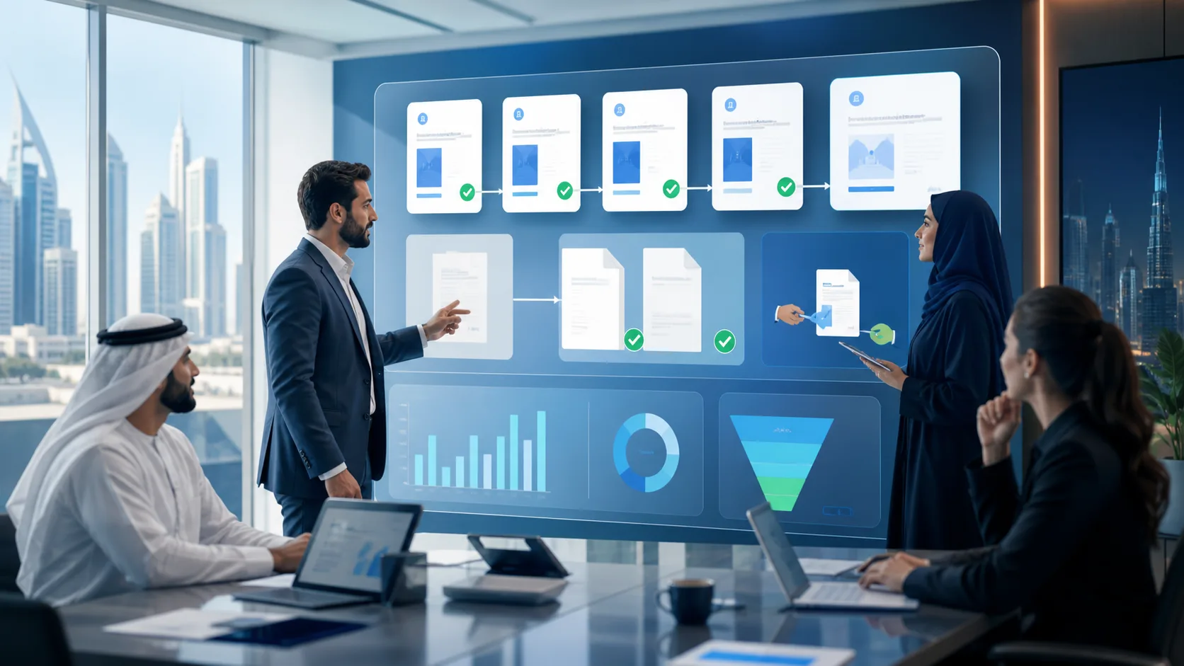 CRM and sales workflow for UAE trading companies